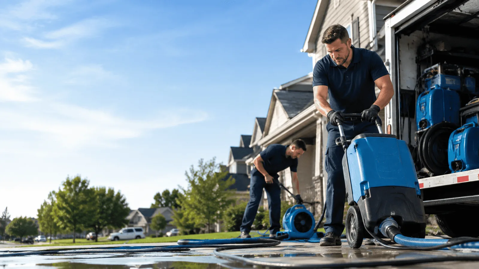Structural Drying being performed in Farmdale, OH